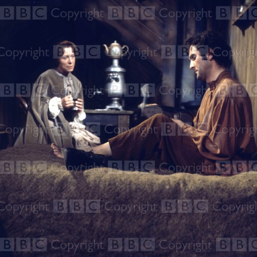 The Possessed Transmission Date: 25/01/1969 Annotation: Picture shows - Anne Stallybrass as Asha and James Caffrey as Shatov in the six-part dramatisation of 'The Possessed' by Frydor Dostoevsky, to be shown on BBC2 on Saturday 25th January 1969. Personalities: (l-r) Stallybrass, Anne ; Caffrey, James Location: GB Genre: Drama Ref Number: 2870449